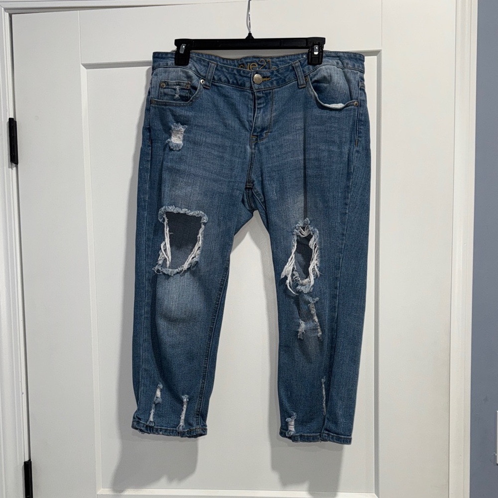 Rue21 Light Blue Ripped Jeans